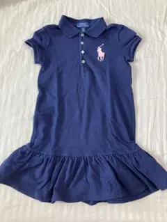 ポロ ラルフローレン ワンピース　ポロシャツ 半袖 5T 115cm ネイビー