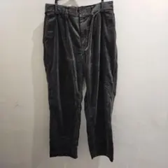 【古着】SHIPS colors スエードパンツ ダークグレー