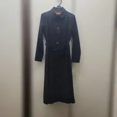 Yorkland ダークブルー ロングコートワンピース　コート