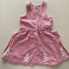 MIKIHOUSE ピンクノースリーブワンピース 120