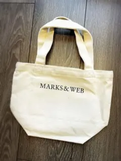 【MARKS&WEB】2回使用 コットンキャンバス トート バッグ Sのサムネイル