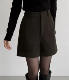 ウール混 ショートパンツ