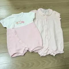 ファミリア ロンパース 60 70 ピンク