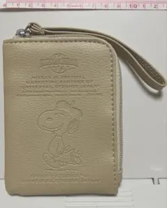 スヌーピー パスケース USJベージュ 2WAY