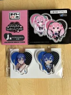 タイトーくじ　桜ミク　J賞クリアバッジセット KAITO