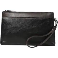 冠婚葬祭 コンパクトクラッチ PUレザー シンプル 黒 クラッチバッグ