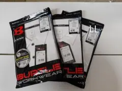 BURTLE 半袖ポロシャツ 667 ホワイト LL 3枚セットのサムネイル