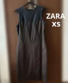 ZARA WOMAN ノースリーブワンピース ブラウン/ブラックのサムネイル