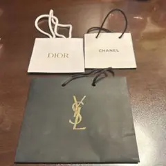 Dior Chanel YSL ショッピングバッグセット