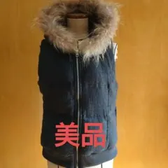 美品です。alcaliフード付きダウンベスト