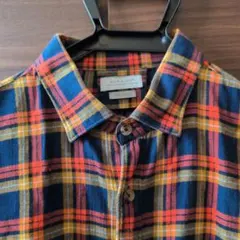 ZARA チェック柄 コットン長袖シャツ