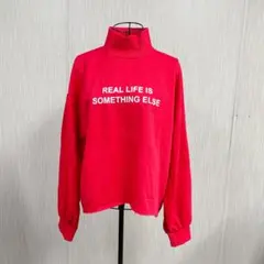 ZARA ザラ　レッドタートルネック スウェット