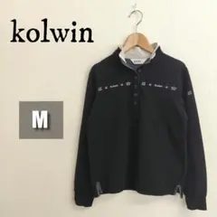 【美品】kolwin ポロシャツ M ブラック ハーフボタン プルオーバーのサムネイル