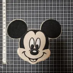 ミッキーマウス 刺繍ワッペン 大