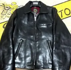 【極美品】ショット　シングル　ライダースジャケット　レザー　34 黒　103US Amazon | Schott ショット 7209 103US レザートラッカー