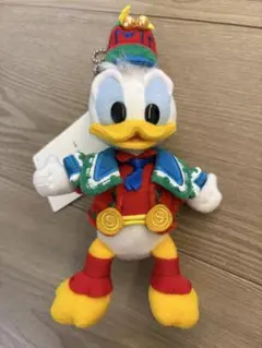 【新品】ドナルドダック 2011年 クリスマス ぬいぐるみバッジ