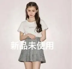 【Treat ürself】プリーツスカート　ギンガムチェックのサムネイル