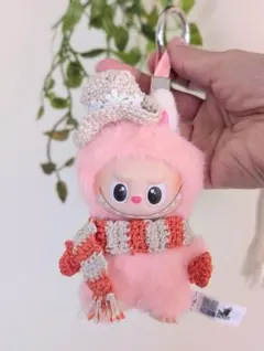 値下げ中 イニシャル ミニ ラブブ用 10cm ぬい服 帽子 マフラー 手袋