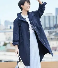 美品【２３区】ライトタッサー　モッズコート　スプリングコート