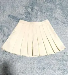 セブンズ プリーツスカート ホワイト 難ありのサムネイル