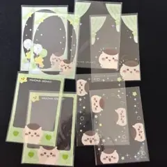 【8枚セット】ちいかわ　ミニフォトが入るサイズのクリアスリーブ　くりまんじゅう