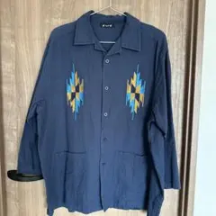 Anina 刺繍入りネイビーシャツのサムネイル