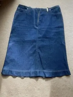 SONIARYKIEL デニムブルー ひざ丈スカート　綿100%