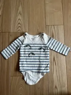 プチバトー　18m 長袖ボディスーツ