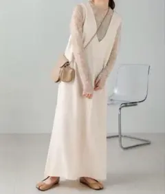 【⚠️最終値下げ】Bab 前後2WAYジャンパースカート ホワイト Sサイズ