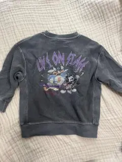 【120cm】ミッキートレーナー　ピグメント加工