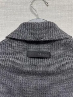 PRADA プラダ ダークグレー リブ編み ニットベスト