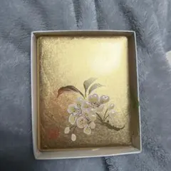 金箔工芸品　印鑑ケース　朱肉付き