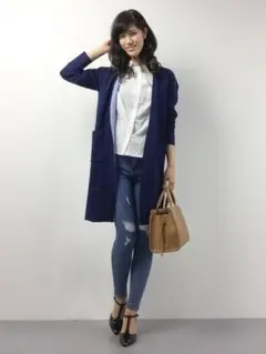 AZUL by moussy ロングカーディガン