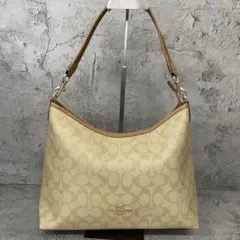 極美品 希少色】COACH アクセサリーポーチ シグネチャー 総柄 6561