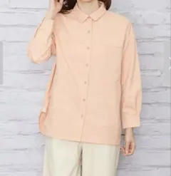 ワークシャツ　Mサイズ　　色オレンジ