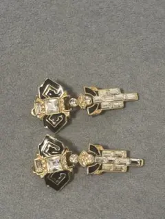 【希少】GIVENCHY ジバンシイ ヴィンテージ イヤリング ゴールド