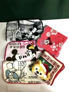 ディズニー　タオルハンカチ4枚セット　未使用品