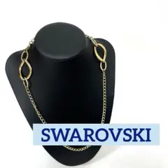 【正規品】スワロフスキー ゴールド チェーンネックレス