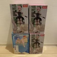 ラウンドワン限定　リゼロ　レム ラム　フィギュア　 クリームソーダ　鳥籠ドレス