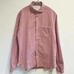 無地 ストライプシャツ レギュラーカラー カジュアル