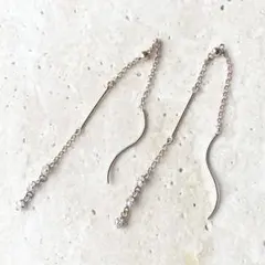 シエナロゼ K10 アメリカンピアス ドロップモチーフ しずく シエナロゼ K10 アメリカンピアス ドロップモチーフ しずく - メルカリ