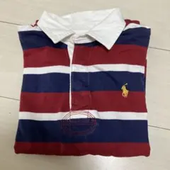 POLO Ralph Lauren ラガーシャツ 赤青白のボーダー 140cm