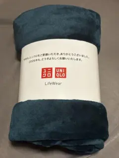 UNIQLO LifeWear ダークグリーン ひざ掛け ブランケット