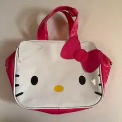 サンリオ キティちゃん エナメル ハンドバッグ ピンク - メルカリ