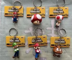 New スーパーマリオブラザーズ フィギュアキーホルダー１ ６種 セット