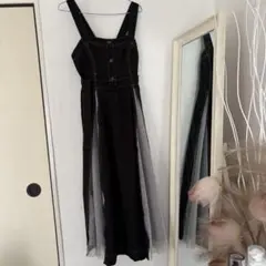 い*り様 ブラックキャミワンピース　２色スカート