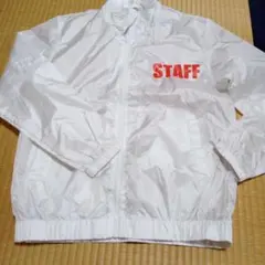 STAFF ウィンドブレーカー ホワイト　ユニセックスのサムネイル