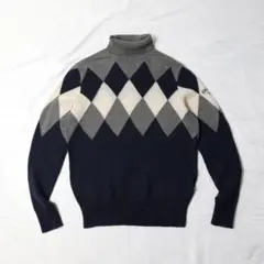 キャロウェイ｜タートルネック ニット｜セーター｜LL｜アーガイル
