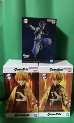 我妻善逸 フィギュア ナムコ限定 A B猗窩座 フィギュアセット 計3個