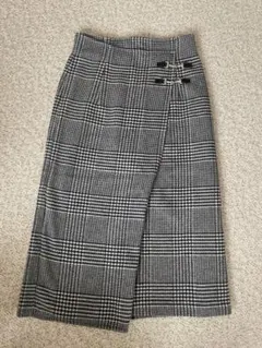 nano universe スカート　ロング丈　チェック